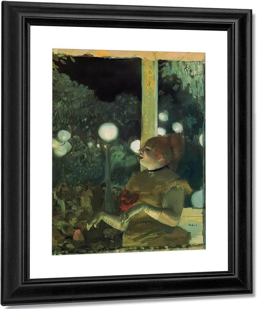 At The Cafe Concert By Edgar Degas Fine Art Print