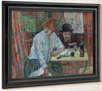 At The Cafe La Mie By Henri De Lautrec Toulouse Fine Art Print