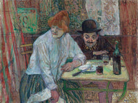 At The Cafe La Mie By Henri De Lautrec Toulouse Fine Art Print