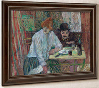 At The Cafe La Mie By Henri De Lautrec Toulouse Fine Art Print