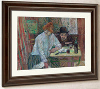 At The Cafe La Mie By Henri De Lautrec Toulouse Fine Art Print