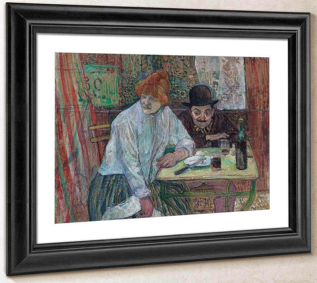 At The Cafe La Mie By Henri De Lautrec Toulouse Fine Art Print
