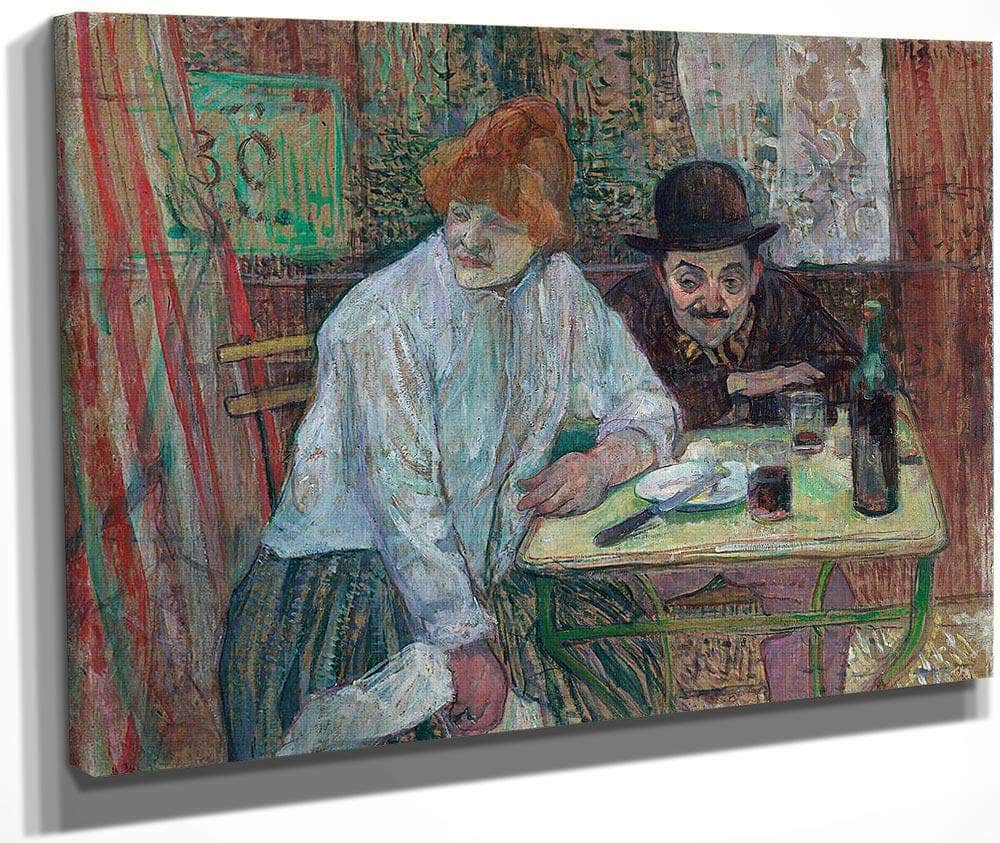 At The Cafe La Mie By Henri De Lautrec Toulouse Fine Art Print