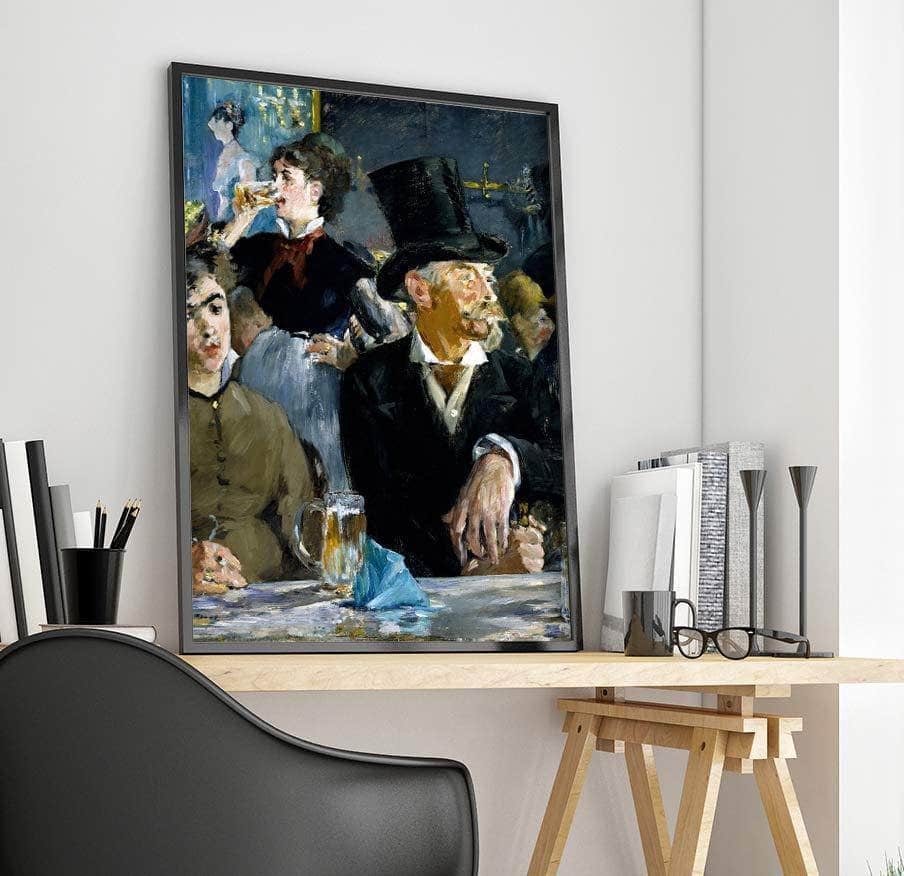 At The Cafe Painting Edouard Manet Canvas Art Fine Art Print