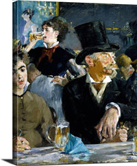 At The Cafe Painting Edouard Manet Canvas Art Fine Art Print