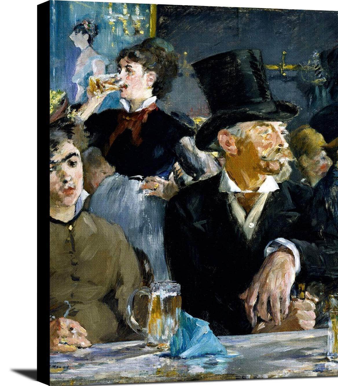 At The Cafe Painting Edouard Manet Canvas Art Fine Art Print