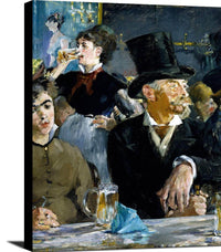At The Cafe Painting Edouard Manet Canvas Art Fine Art Print