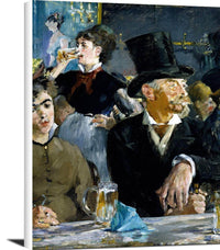 At The Cafe Painting Edouard Manet Canvas Art Fine Art Print