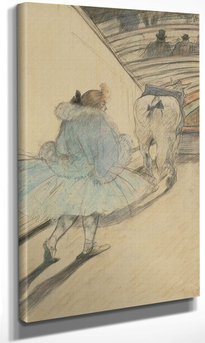 At The Circus  Entering The Ring By Henri Marie Raymond De Toulouse Lautrec Monfa Fine Art Print