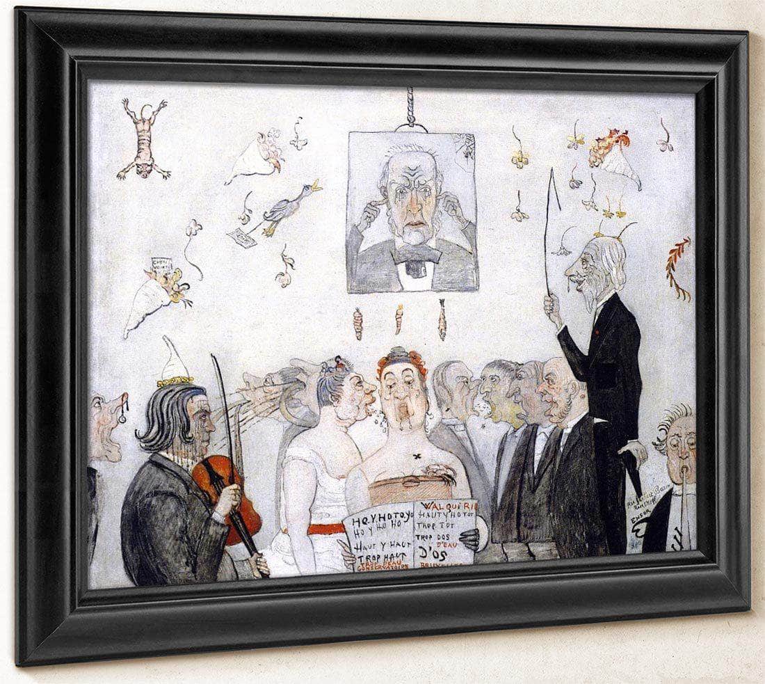 At The Conservatory By James Ensor Fine Art Print