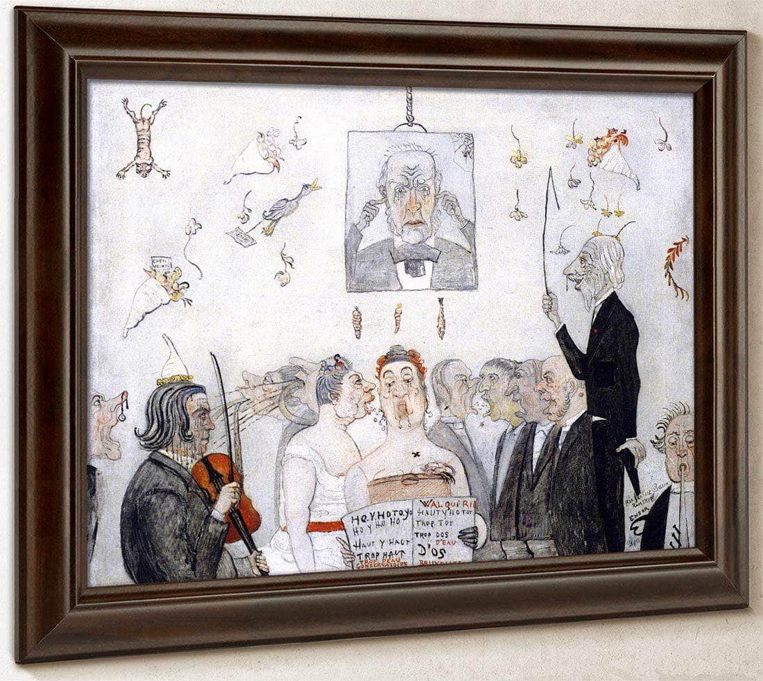 At The Conservatory By James Ensor Fine Art Print