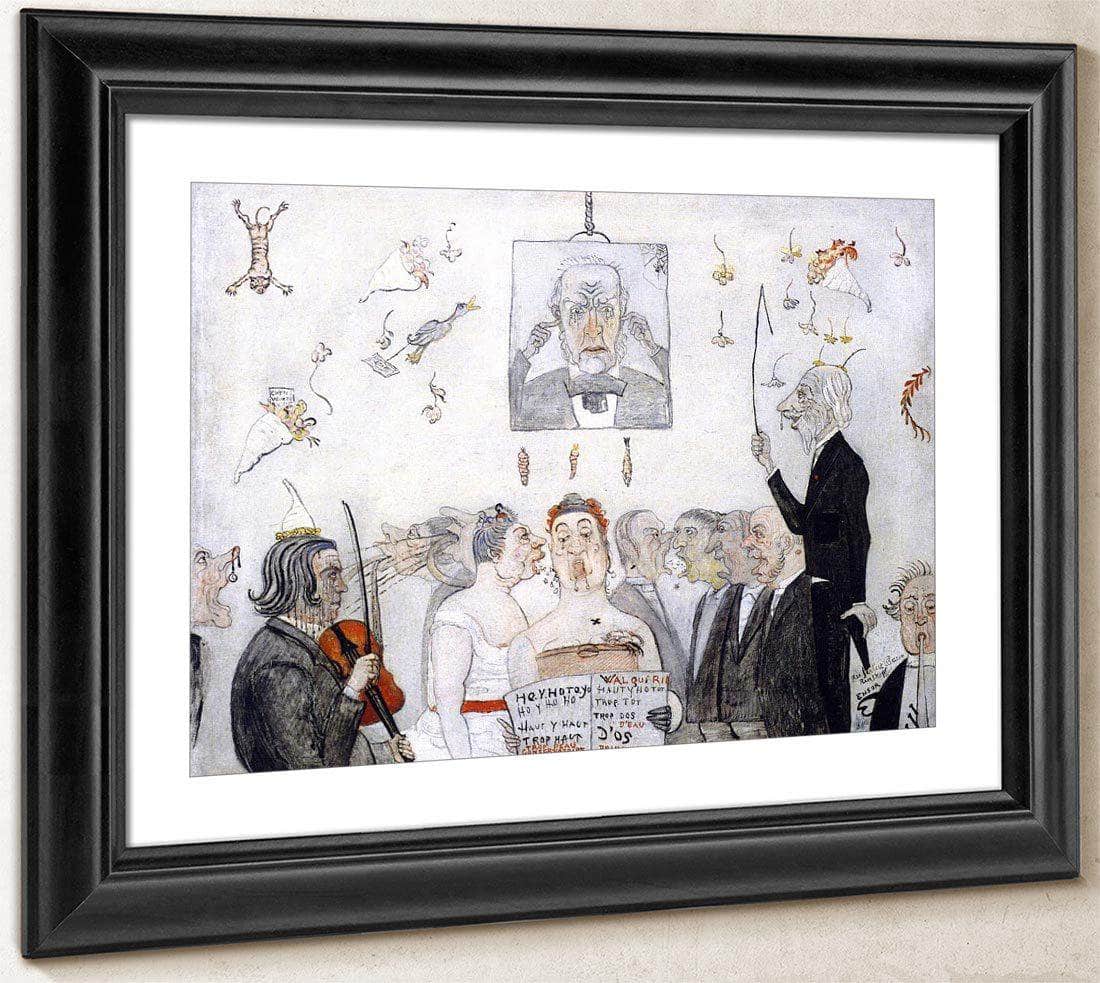 At The Conservatory By James Ensor Fine Art Print