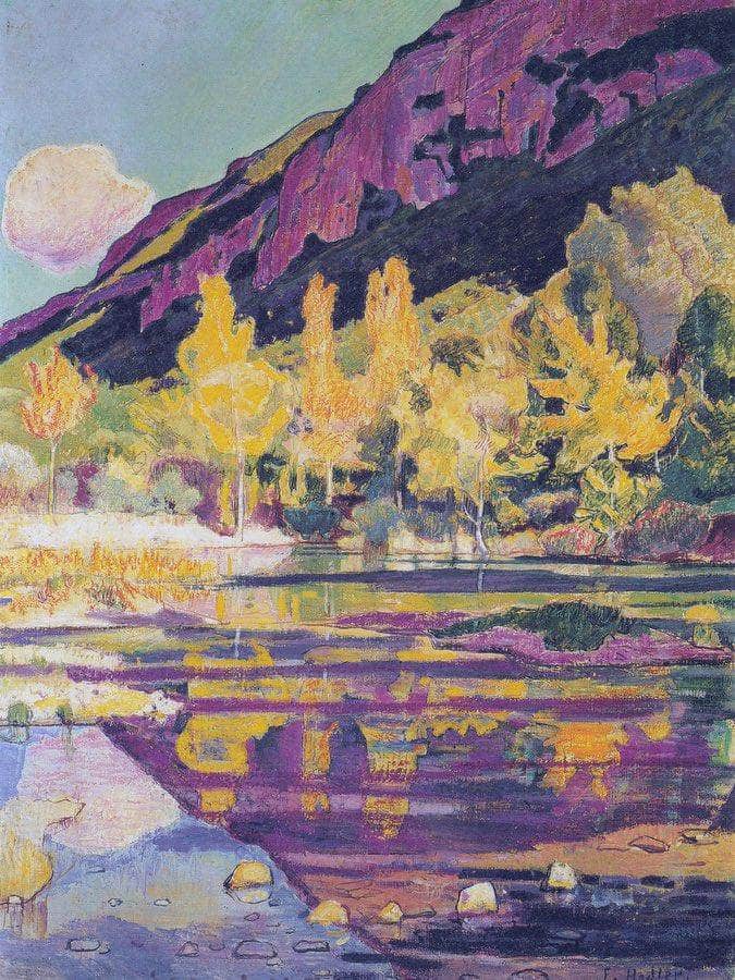 At The Foot Of The Petit Saleve 1893 Art Nouveau 65 5X49Cm Kunsthalle Bielefeld Germany By Ferdinand Hodler Fine Art Print
