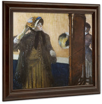 At The Milliner's 2 By Edgar Degas Fine Art Print