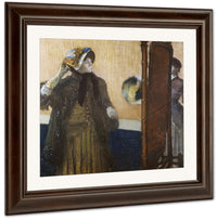 At The Milliner's 2 By Edgar Degas Fine Art Print