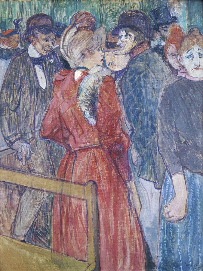 At The Moulin De La Galette By Henri Marie Raymond De Toulouse Lautrec Monfa Fine Art Print