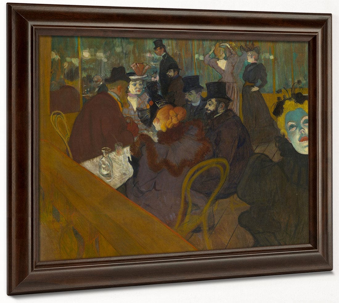 At The Moulin Rouge 1895 By Henri De Toulouse Lautrec Fine Art Print