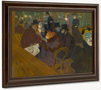At The Moulin Rouge 1895 By Henri De Toulouse Lautrec Fine Art Print