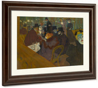 At The Moulin Rouge 1895 By Henri De Toulouse Lautrec Fine Art Print