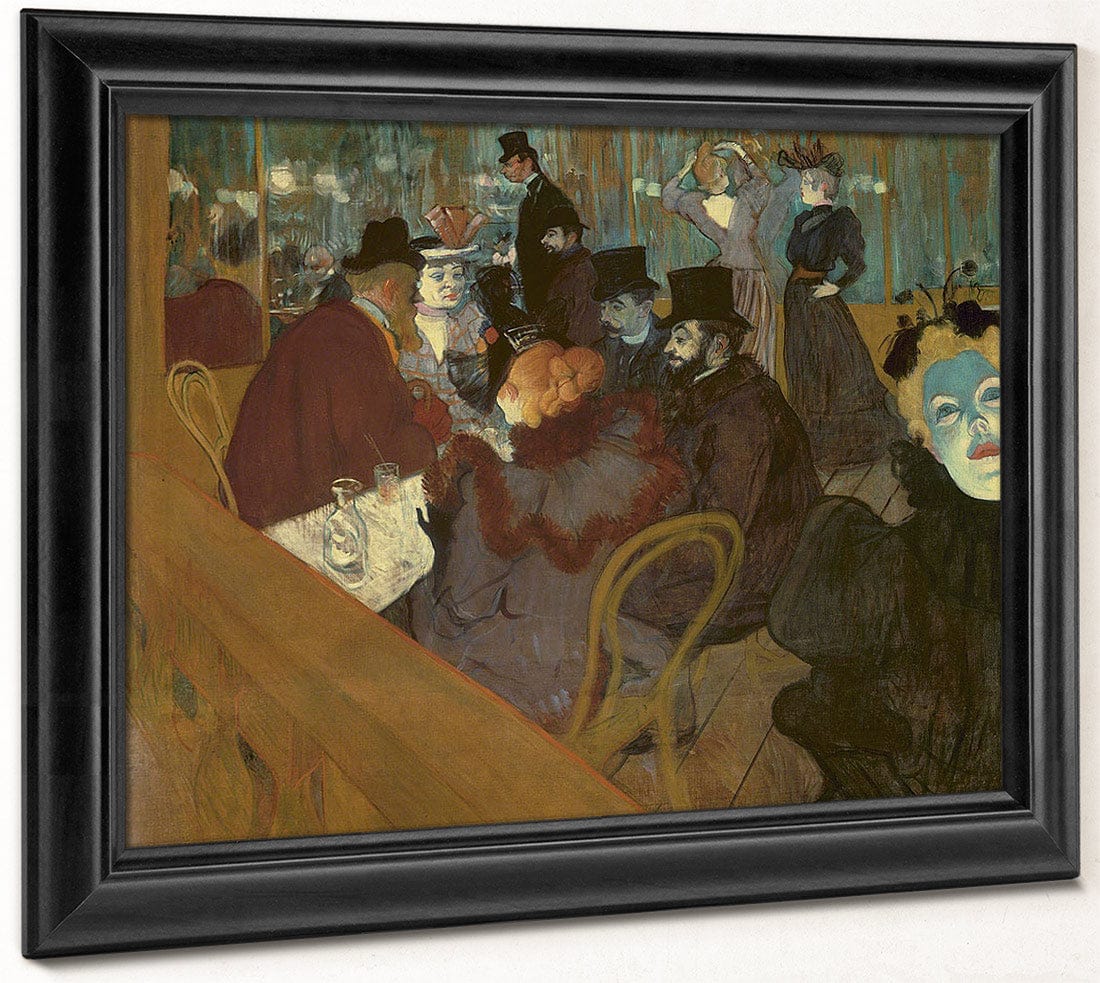 At The Moulin Rouge By Henri De Lautrec Toulouse Fine Art Print