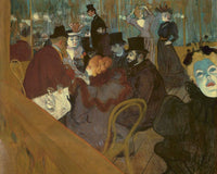 At The Moulin Rouge By Henri De Lautrec Toulouse Fine Art Print