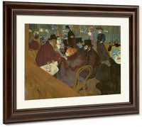At The Moulin Rouge By Henri De Lautrec Toulouse Fine Art Print