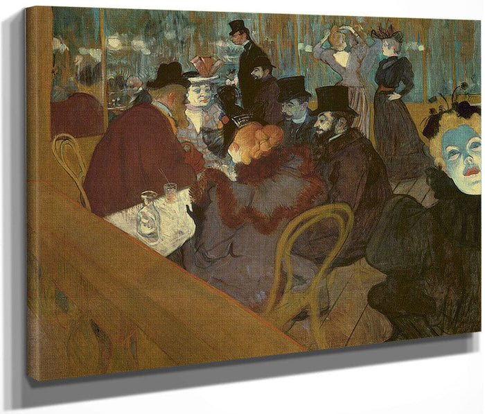 At The Moulin Rouge By Henri De Lautrec Toulouse Fine Art Print