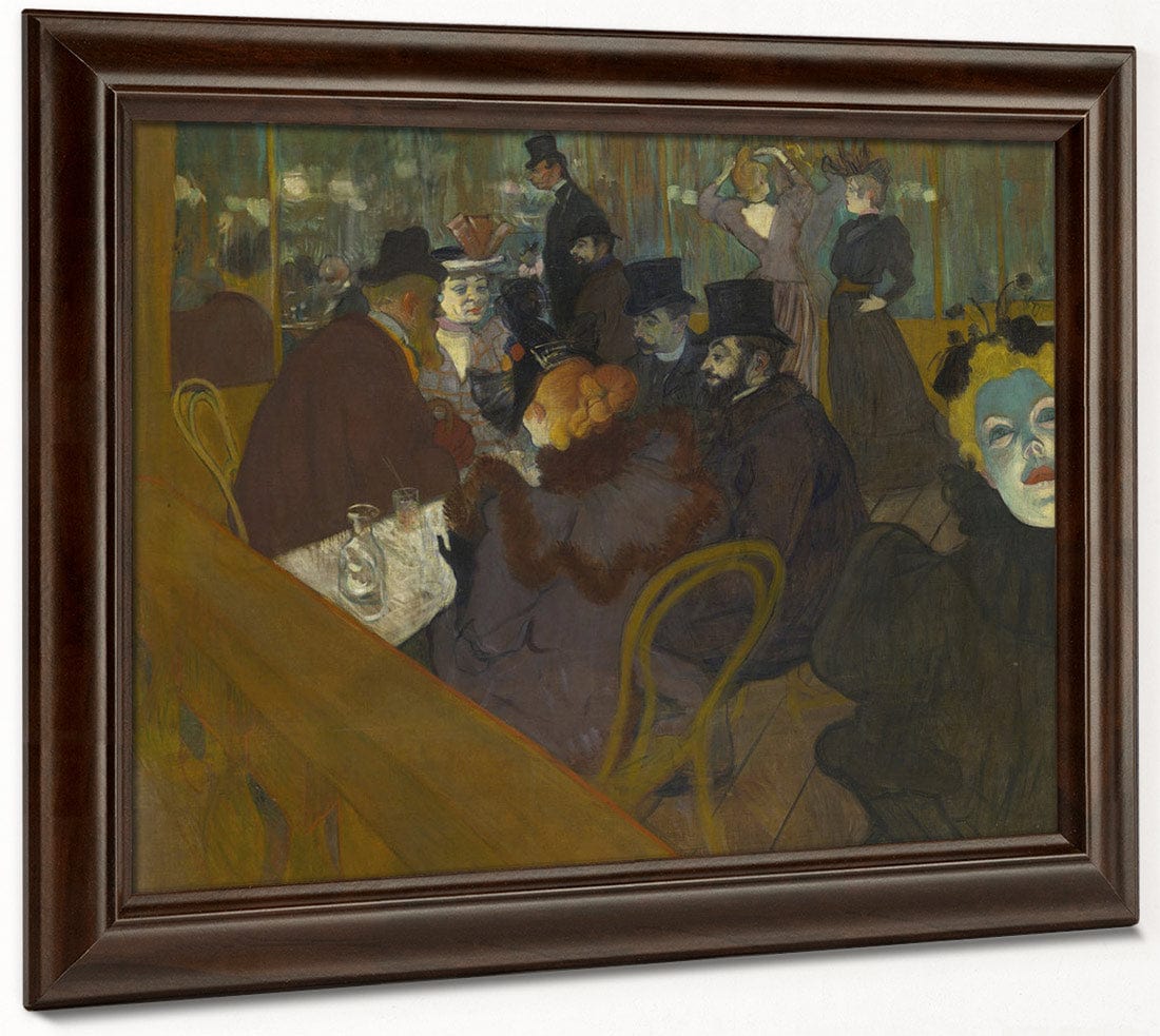 At The Moulin Rouge By Henri Marie Raymond De Toulouse Lautrec Monfa Fine Art Print