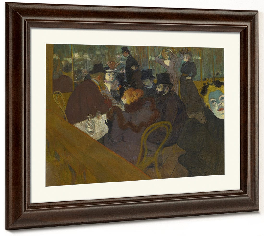 At The Moulin Rouge By Henri Marie Raymond De Toulouse Lautrec Monfa Fine Art Print