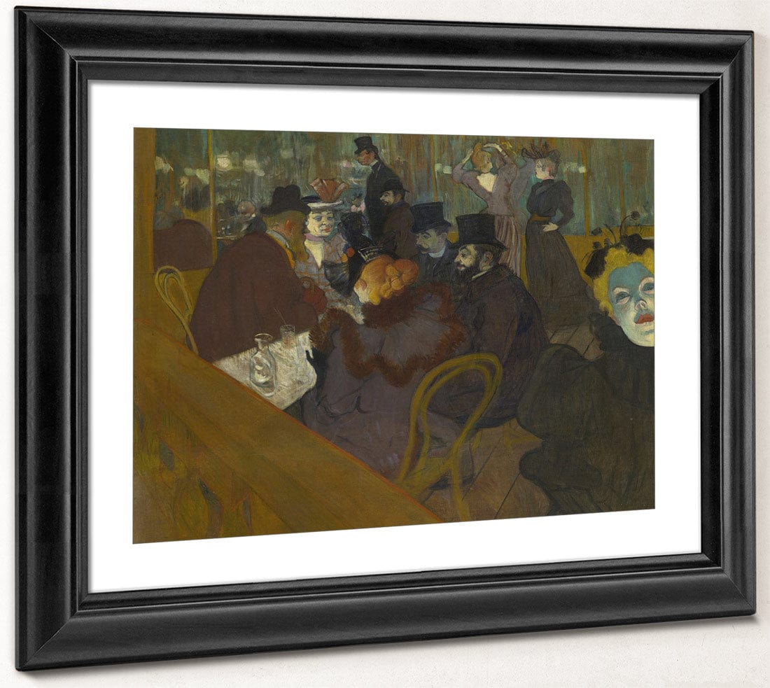 At The Moulin Rouge By Henri Marie Raymond De Toulouse Lautrec Monfa Fine Art Print