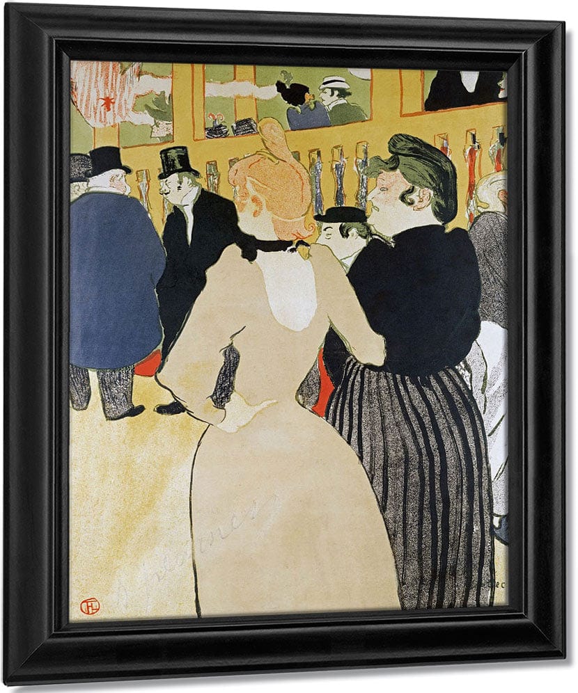 At The Moulin Rouge. La Gouloue And Her Sister By Henri Marie Raymond De Toulouse Lautrec Monfa Fine Art Print