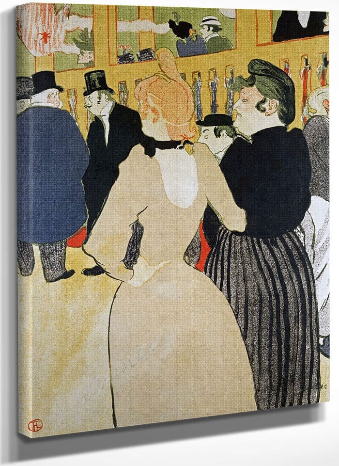 At The Moulin Rouge. La Gouloue And Her Sister By Henri Marie Raymond De Toulouse Lautrec Monfa Fine Art Print