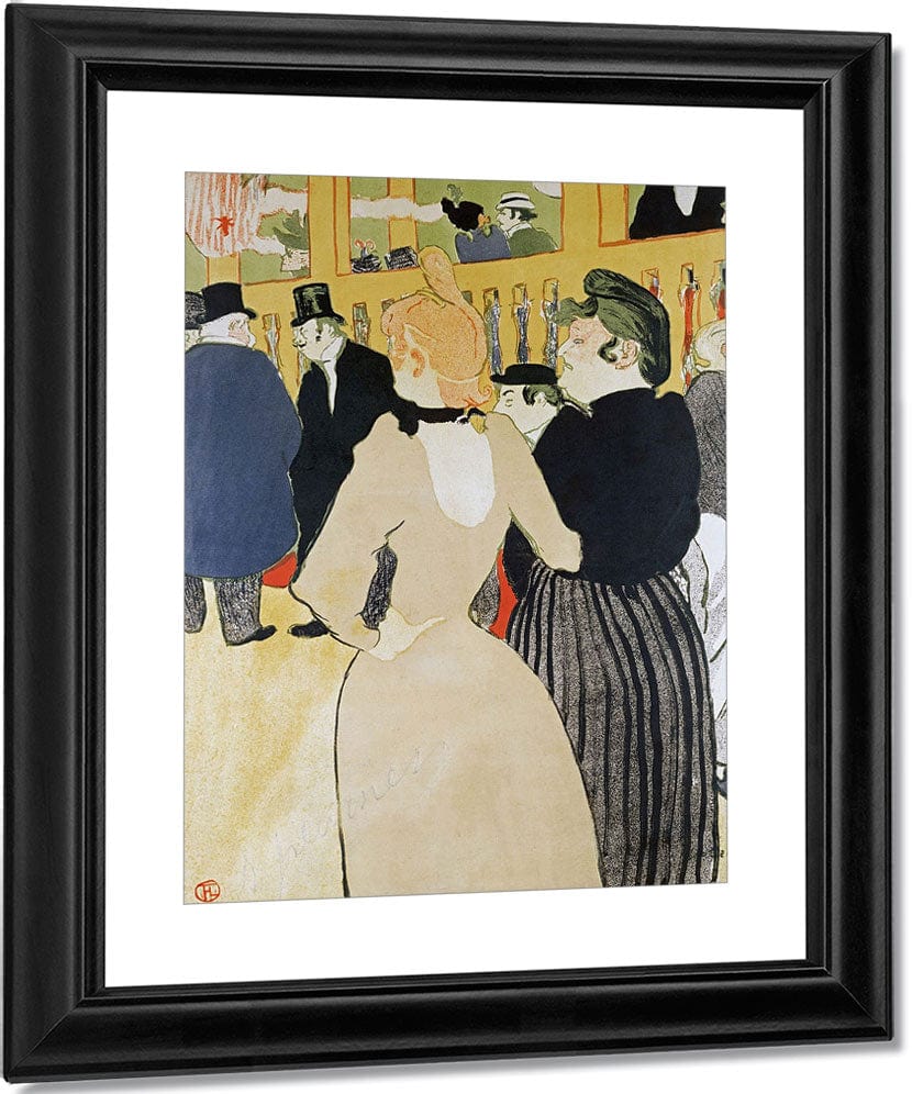 At The Moulin Rouge. La Gouloue And Her Sister By Henri Marie Raymond De Toulouse Lautrec Monfa Fine Art Print