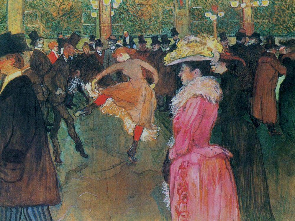 At The Moulin Rouge The Dance 1890 By Henri De Toulouse Lautrec Fine Art Print