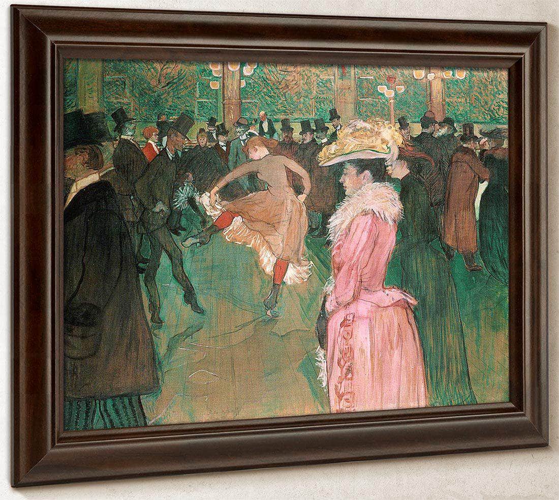 At The Moulin Rouge The Dance By Henri De Lautrec Toulouse Fine Art Print