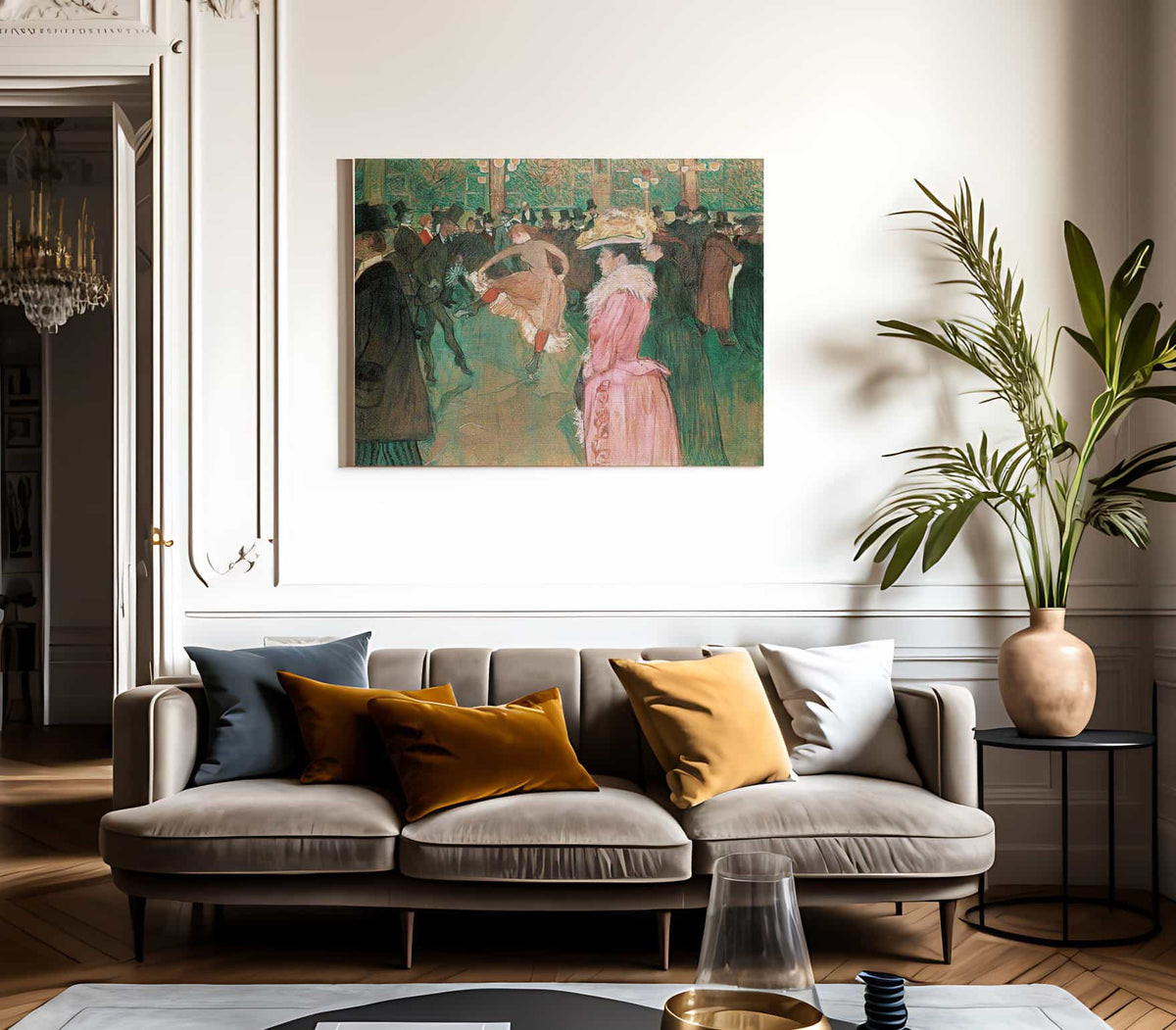 At The Moulin Rouge The Dance By Henri De Lautrec Toulouse Fine Art Print