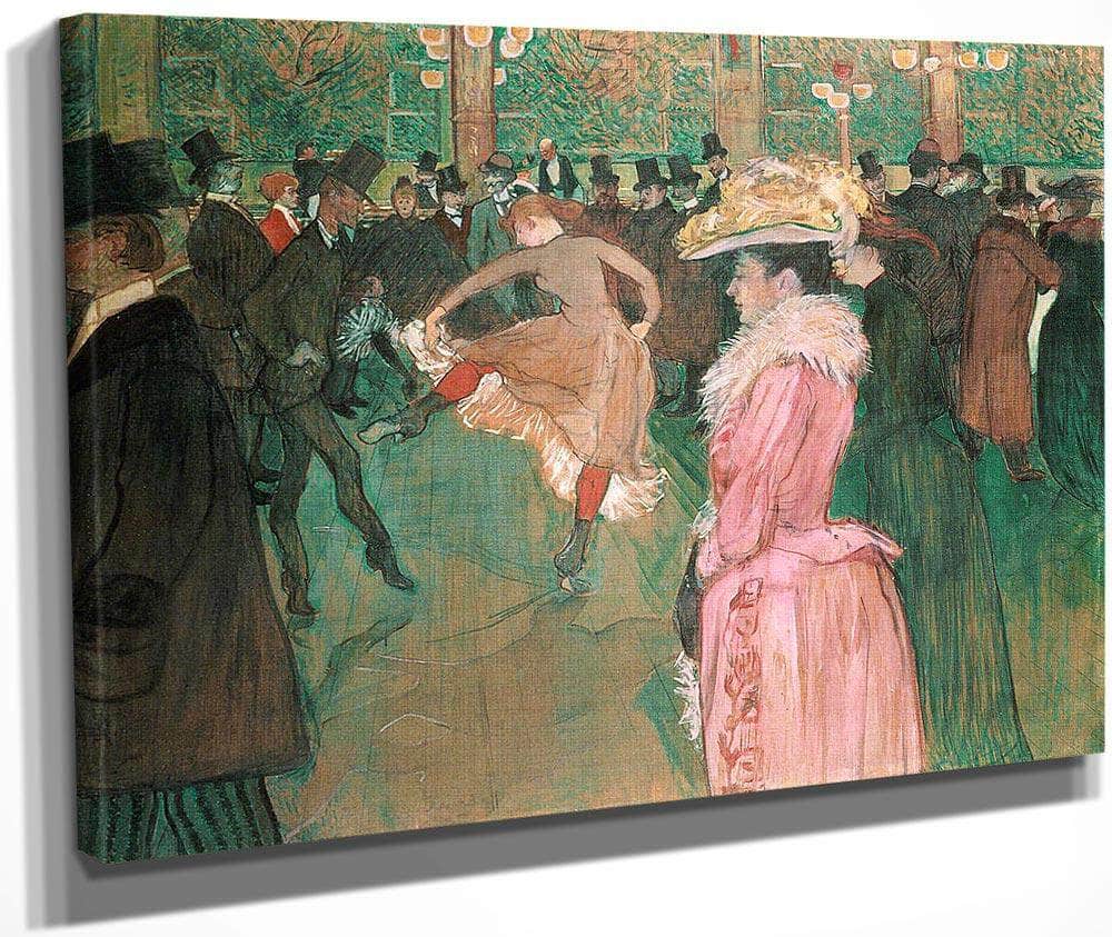 At The Moulin Rouge The Dance By Henri De Lautrec Toulouse Fine Art Print