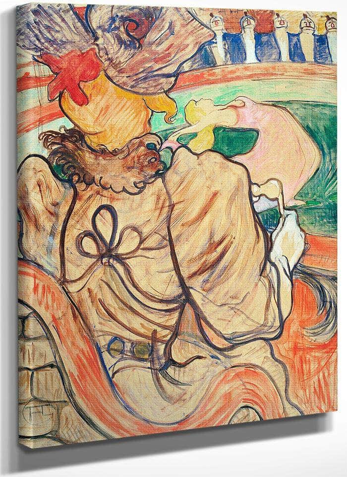 At The Nouveau Cirque The Dancer And Five Stiff Shirts By Henri De Lautrec Toulouse Fine Art Print