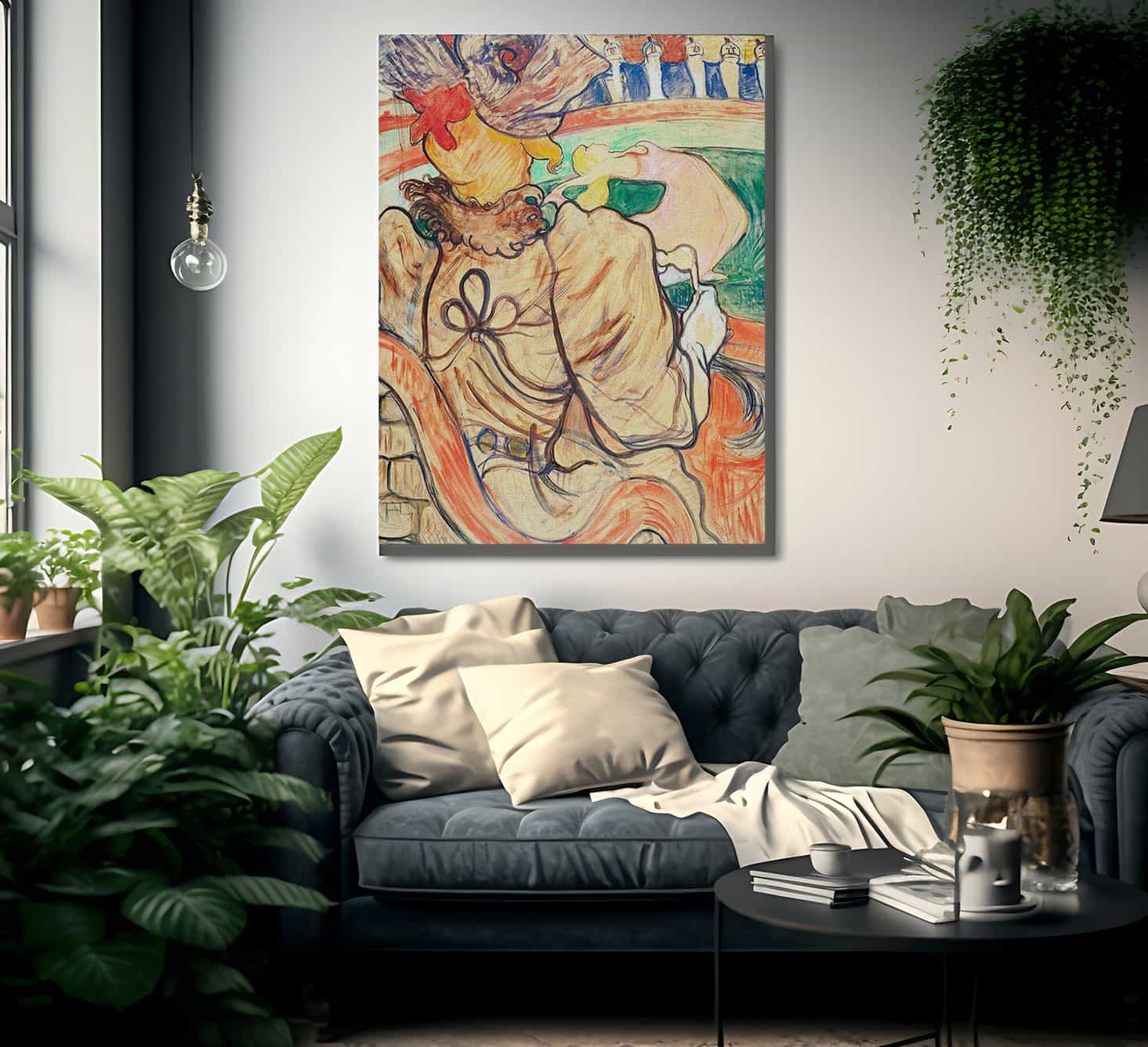 At The Nouveau Cirque The Dancer And Five Stiff Shirts By Henri De Lautrec Toulouse Fine Art Print