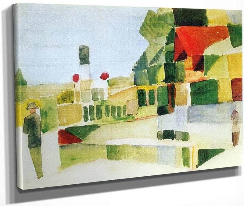 At The Pier By August Macke Fine Art Print