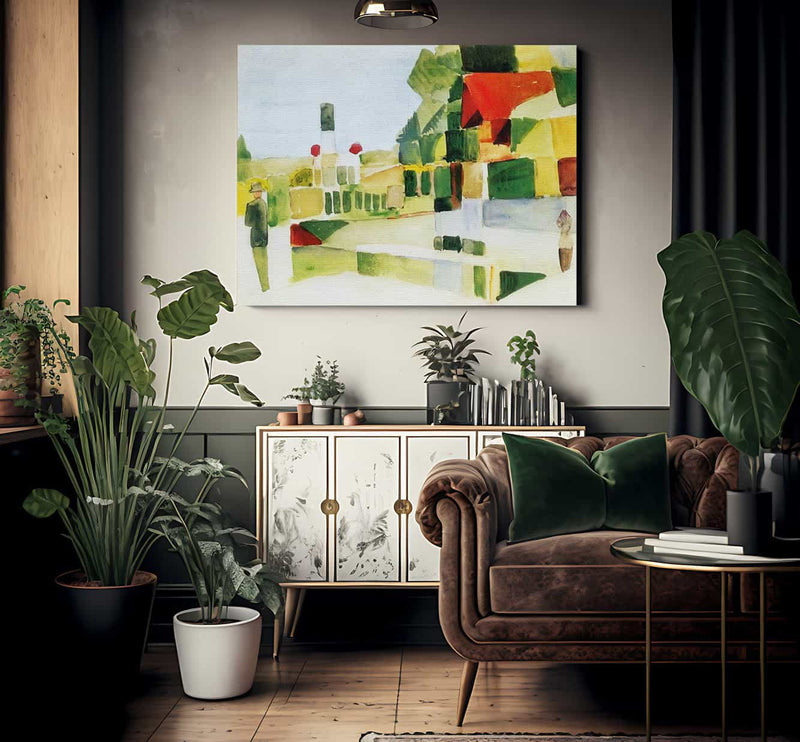 At The Pier By August Macke Fine Art Print