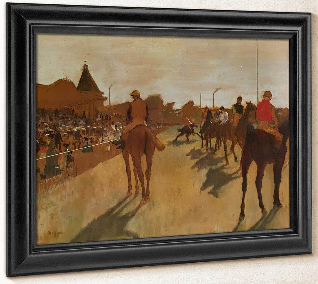At The Race Course By Edgar Degas Fine Art Print