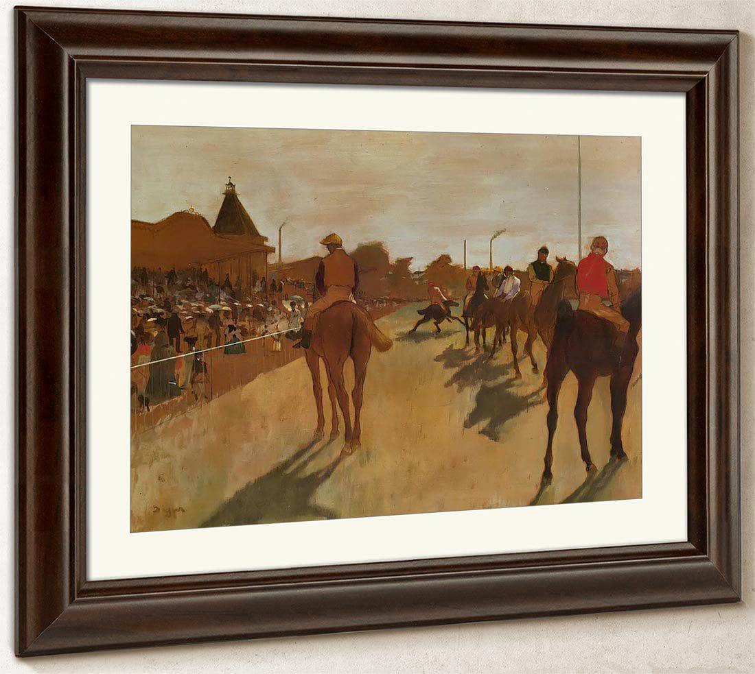 At The Race Course By Edgar Degas Fine Art Print