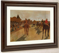 At The Race Course By Edgar Degas Fine Art Print