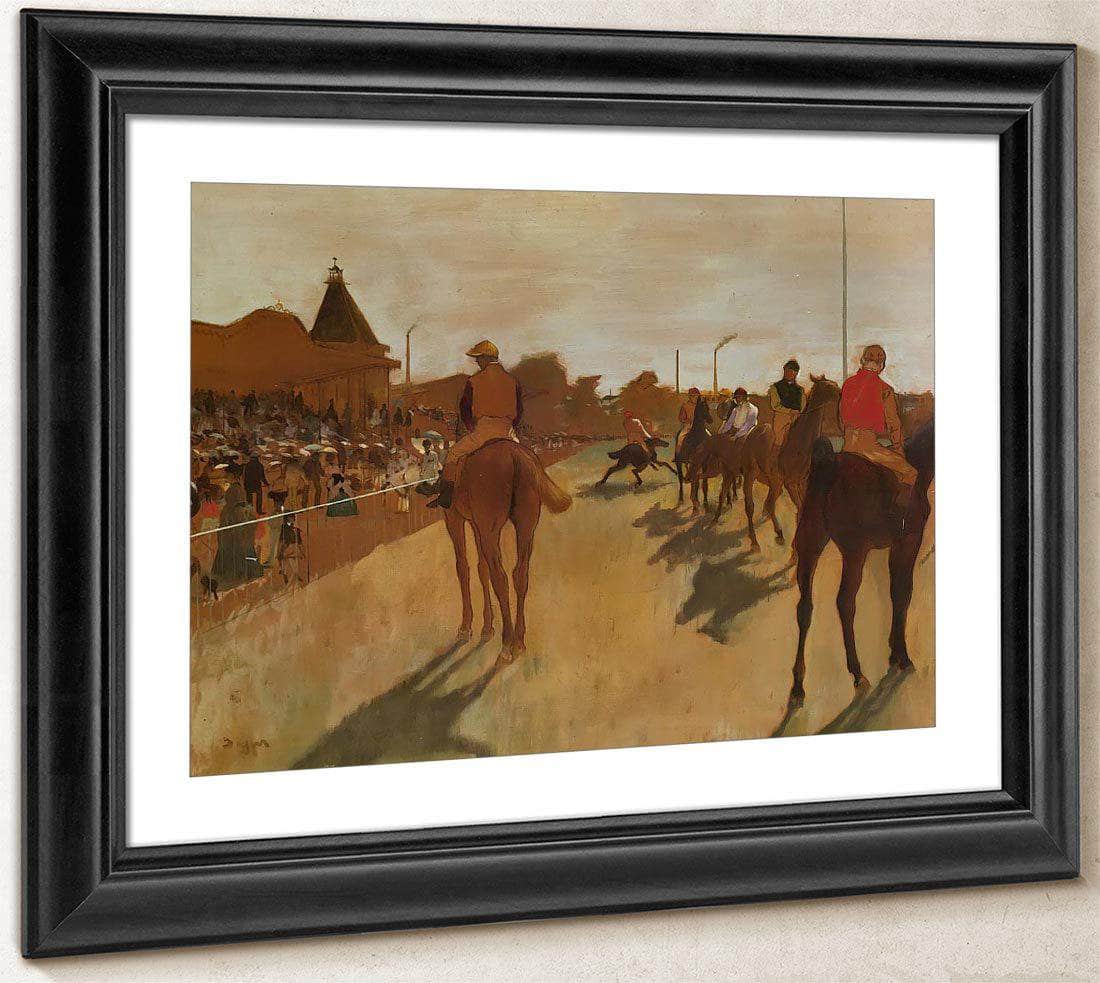 At The Race Course By Edgar Degas Fine Art Print