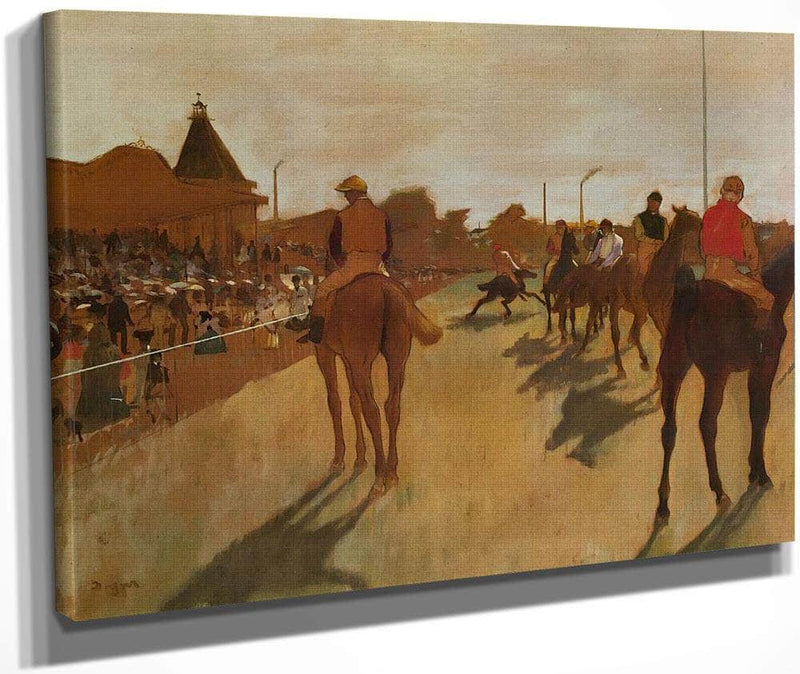 At The Race Course By Edgar Degas Fine Art Print