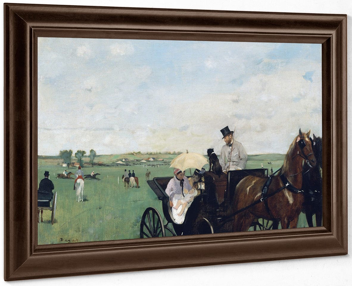 At The Races In The Countryside By Edgar Degas Fine Art Print