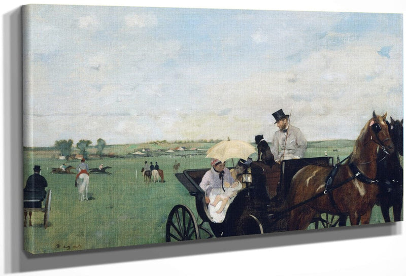 At The Races In The Countryside By Edgar Degas Fine Art Print