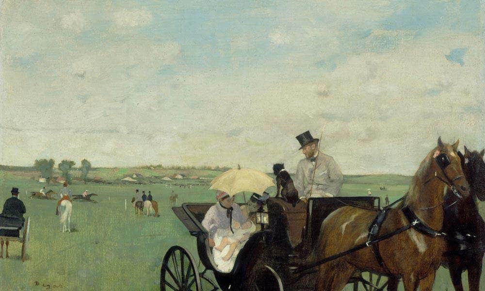 At The Races In The Countryside By Edgar Degas Fine Art Print