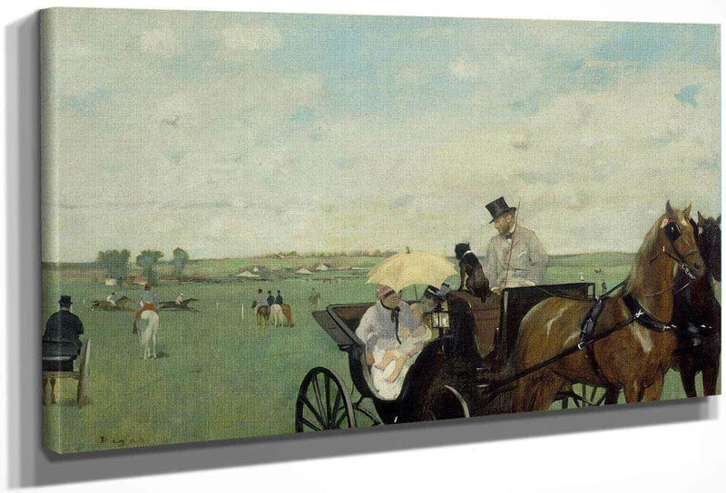 At The Races In The Countryside By Edgar Degas Fine Art Print